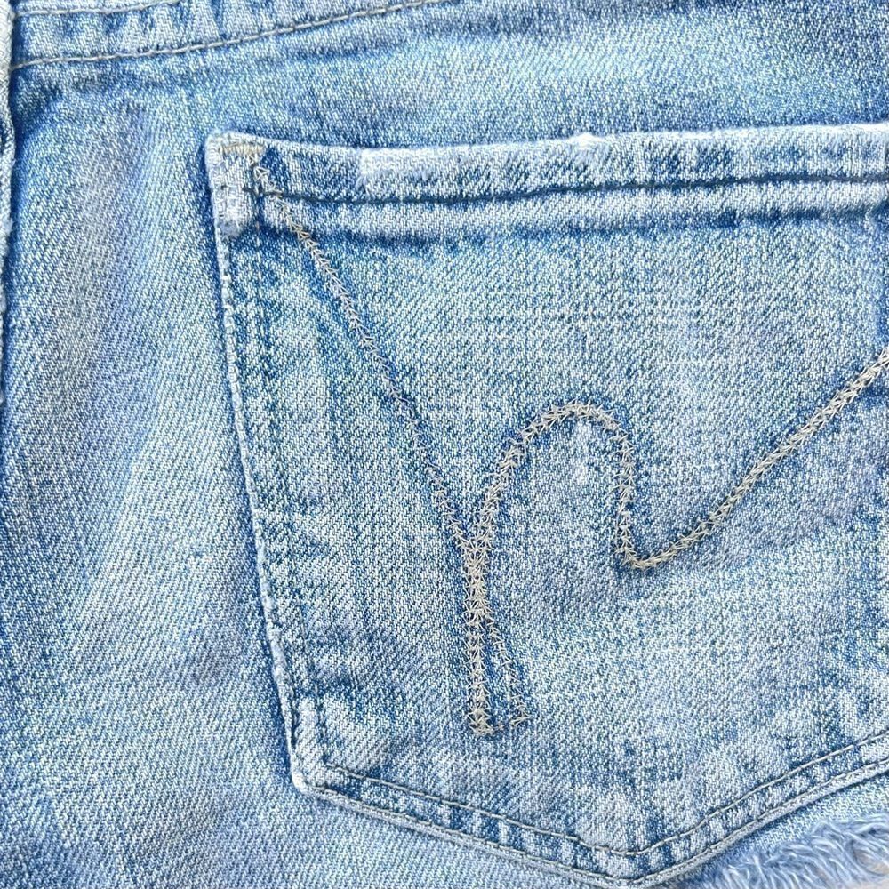 Citizens of Humanity Distressed Cutoff Jean Shorts - Picture 4 of 10
